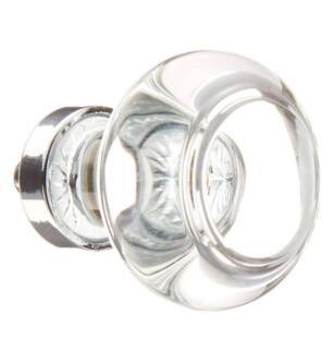 Emtek 86399 Crystal & Porcelain Georgetown 1 1/4" Clear Crystal Cabinet Knob
