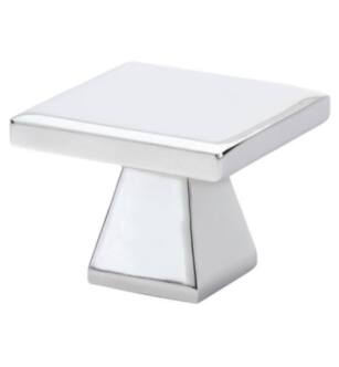 Emtek 86320 Contemporary Mid Century Modern 1 3/4" Brass Podium Cabinet Knob