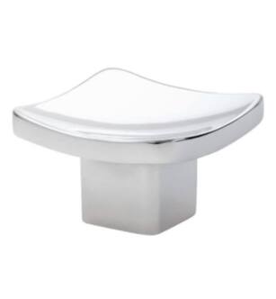 Emtek 86317US26 Contemporary Mid Century Modern 1 1/4" Brass Square Basin Cabinet Knob in Polished Chrome
