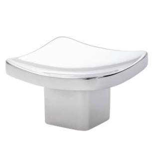 Emtek 86318 Contemporary Mid Century Modern 1 5/8" Brass Square Basin Cabinet Knob