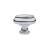 Emtek 86306US26 American Designer Geometric 1 3/4" Brass Oval Cabinet Knob in Polished Chrome