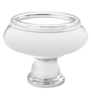 Emtek 86305 American Designer Geometric 1 1/2" Brass Oval Cabinet Knob