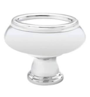 Emtek 86304 American Designer Geometric 1 1/4" Brass Oval Cabinet Knob