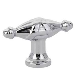 Emtek 86279 American Designer Ribbon and Reed 1 3/4" Brass Finger Cabinet Knob