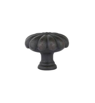 Emtek 86231MB Tuscany 1 3/4" Bronze Fluted Round Cabinet Knob in Medium Bronze