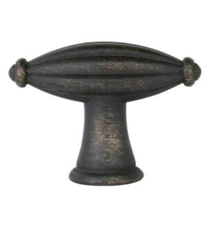 Emtek 86228 Tuscany 3" Bronze Fluted Finger Cabinet Knob