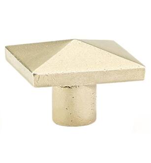 Emtek 86145 Rustic Sandcast Bronze 1 1/4" Square Cabinet Knob