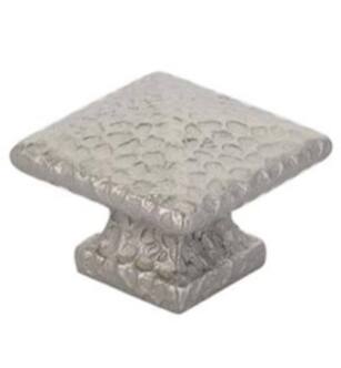 Emtek 86039 Arts & Crafts 1 1/4" Brass Square Dimpled Cabinet Knob