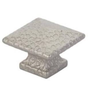 Emtek 86038 Arts & Crafts 1" Brass Square Dimpled Cabinet Knob