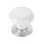 Emtek 86034US26 Porcelain 1 3/4" Ice White Cabinet Knob with Brass Base in Polished Chrome