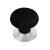 Emtek 86033US26 Porcelain 1 3/4" Ebony Cabinet Knob with Brass Base in Polished Chrome