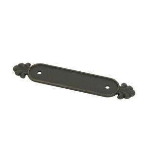 Emtek 86237MB 6 3/8" Tuscany Bronze Backplate for Cabinet Pull in Medium Bronze