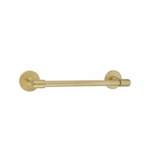Emtek 2902609US4 18" Wall Mount Single Towel Bar with Disc Rosette in Satin Brass