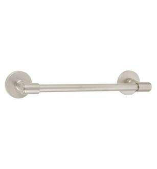 Emtek 2902609US15 18" Wall Mount Single Towel Bar with Disc Rosette in Satin Nickel