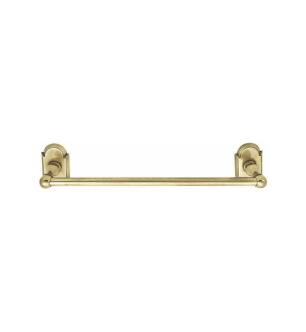 Emtek 260238US3NL 30" Wall Mount Towel Bar with #8 Rosette in Unlacquered Brass