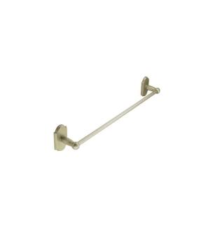 Emtek 230241TWB 12" Wall Mount Single Towel Bar with #1 Rosette in Tumbled White Bronze (TWB)