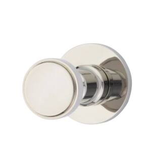 Emtek 290909US14 Wall Mount Single Robe Hook with Disc Rosette in Polished Nickel