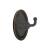 Emtek 26092US10B 3 3/8" Wall Mount Double Robe Hook with Oval Rosette in Oil Rubbed Bronze