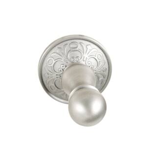 Emtek 26086US26 Single Robe Hook with Lancaster Rosette in Polished Chrome