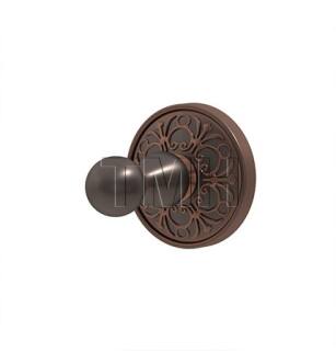 Emtek 260806US10B Single Robe Hook with Lancaster Rosette in Oil Rubbed Bronze