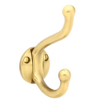 Emtek 2606US7 1 1/2" Wall Mount Single Robe Hook in French Antique