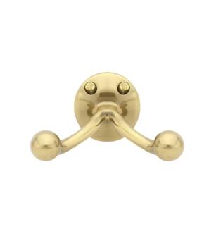 Emtek 2607US7 3 1/2" Wall Mount Double Robe Hook in French Antique