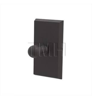 Emtek 23083FB Wall Mount Single Robe Hook with #3 Rosette in Flat Black Bronze