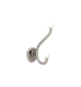 Emtek 25050SWS 1 1/4" Wall Mount Single Robe Hook in Satin Steel