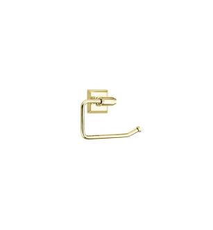 Emtek 290431US3NL 6 7/8" Wall Mount Bar Toilet Paper Holder with Quincy Rosette in Unlacquered Brass