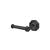 Emtek 270515FB 6 3/8" Wall Mount Bar Toilet Paper Holder with #15 Rosette in Flat Black Bronze