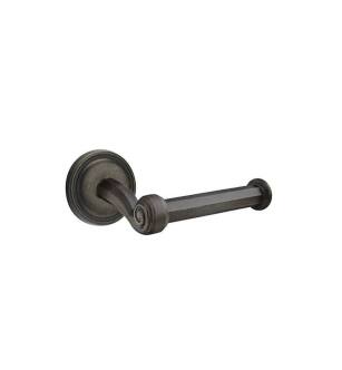 Emtek 270512MB 6 3/8" Wall Mount Bar Toilet Paper Holder with #12 Rosette in Medium Bronze