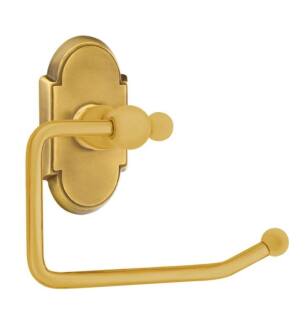 Emtek 26048US7 6 3/8" Wall Mount Bar Toilet Paper Holder with #8 Rosette in French Antique