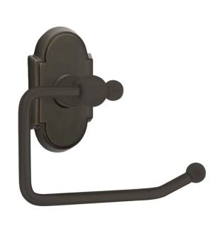 Emtek 26048US10B 6 3/8" Wall Mount Bar Toilet Paper Holder with #8 Rosette in Oil Rubbed Bronze