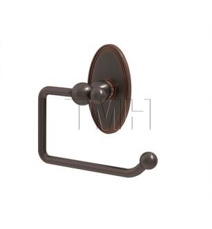 Emtek 26042US10B 6 3/8" Wall Mount Bar Toilet Paper Holder with Oval Rosette in Oil Rubbed Bronze