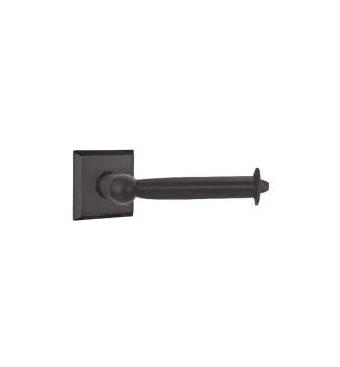 Emtek 23036FB 6 1/2" Wall Mount Bar Toilet Paper Holder with #6 Rosette in Flat Black Bronze