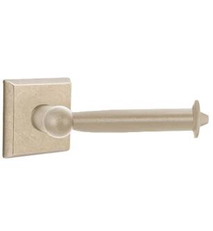 Emtek 23036TWB 6 1/2" Wall Mount Bar Toilet Paper Holder with #6 Rosette in Tumbled White Bronze (TWB)