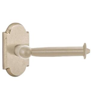 Emtek 23031TWB 6 1/2" Wall Mount Bar Toilet Paper Holder with #1 Rosette in Tumbled White Bronze (TWB)