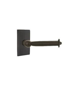 Emtek 23033MB 6 1/2" Wall Mount Bar Toilet Paper Holder with #3 Rosette in Medium Bronze