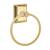 Emtek 260161US7 6 7/8" Wall Mount Towel Ring with Wilshire Rosette in French Antique