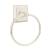 Emtek 260131US14 6 7/8" Wall Mount Towel Ring with Quincy Rosette in Polished Nickel