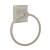 Emtek 260131US15A 6 7/8" Wall Mount Towel Ring with Quincy Rosette in Pewter
