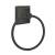 Emtek 260131US10B 6 7/8" Wall Mount Towel Ring with Quincy Rosette in Oil Rubbed Bronze