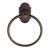 Emtek 26018US10B 6 7/8" Wall Mount Towel Ring with #8 Rosette in Oil Rubbed Bronze