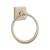 Emtek 23016TWB 6 1/2" Wall Mount Towel Ring with #6 Rosette in Tumbled White Bronze (TWB)