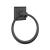 Emtek 23016FB 6 1/2" Wall Mount Towel Ring with #6 Rosette in Flat Black Bronze