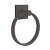 Emtek 280110US10B 6 1/2" Wall Mount Towel Ring with Square Rosette in Oil Rubbed Bronze