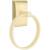 Emtek 280111US4 6 1/2" Wall Mount Towel Ring with Neos Rosette in Satin Brass