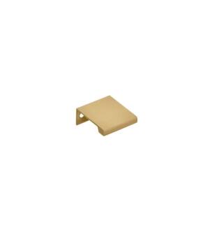 Emtek 87160US4 Contemporary 1" Center to Center Edge Cabinet Pull in Satin Brass