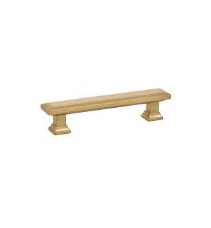 Emtek 86302US4 American Designer Geometric 6" Center to Center Rectangular Cabinet Pull in Satin Brass