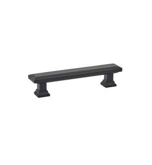 Emtek 86492US19 American Designer Geometric 5" Center to Center Rectangular Cabinet Pull in Flat Black